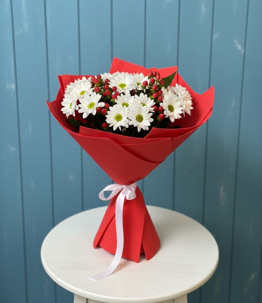 Букет цветов из: Хризантемы в Карагаче