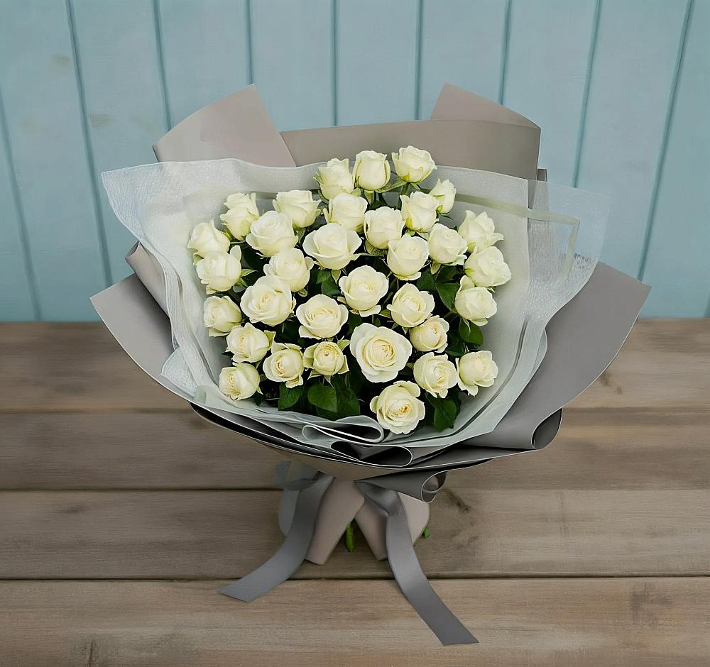 Букет Белоснежная нежность в Карагаче