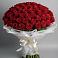 Букет 101 Красная роза Блэк Мэджик в Карагаче