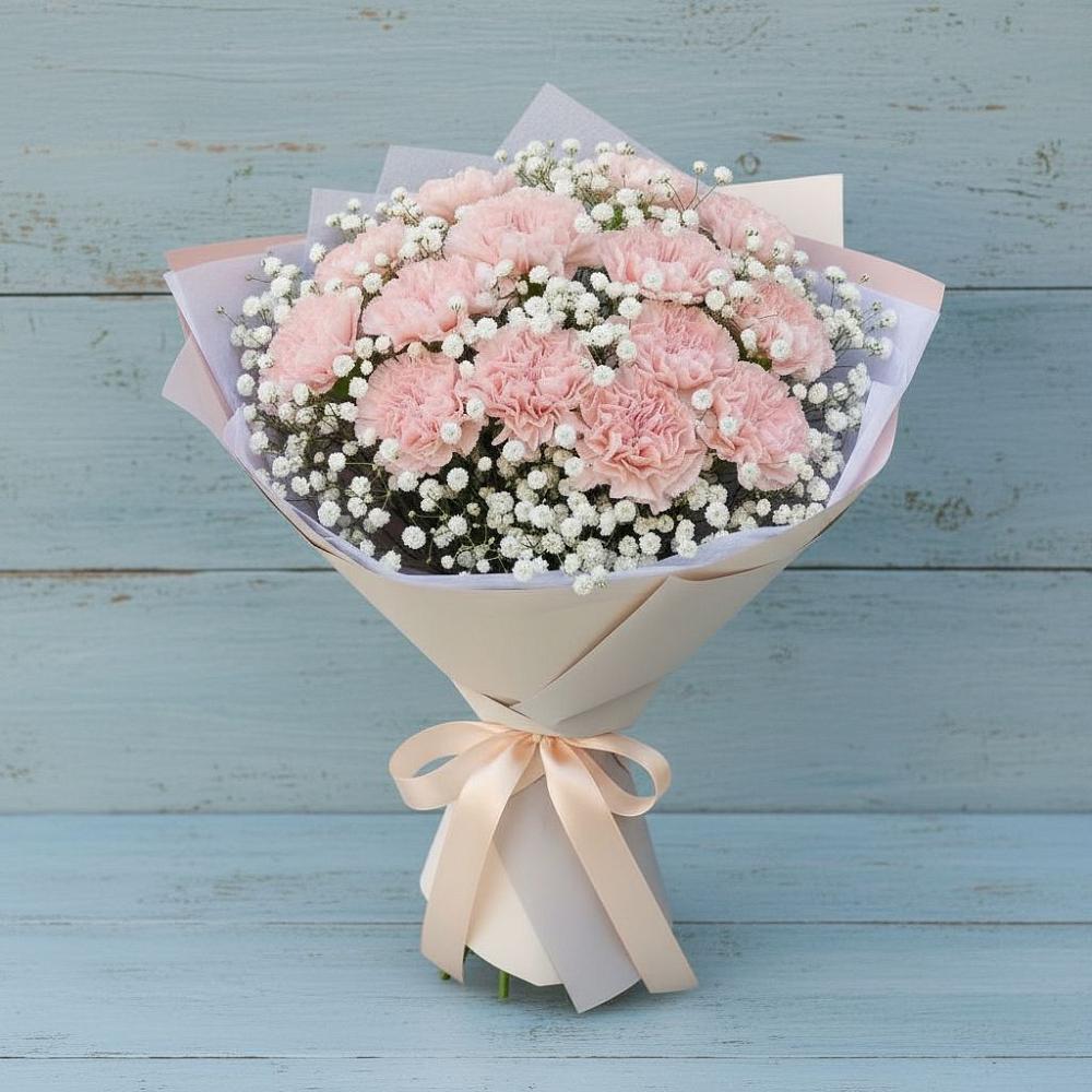 Букет цветов из: Гвоздики в Карагаче