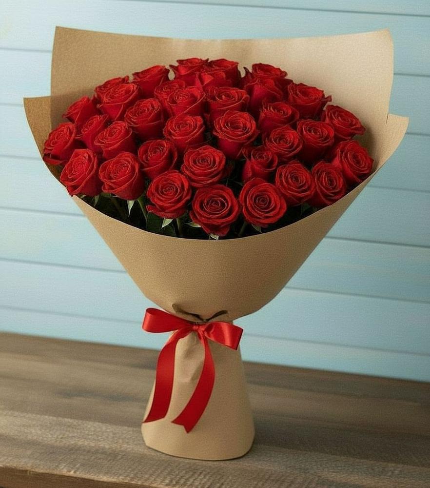Букет Красные розы Милано в Карагаче