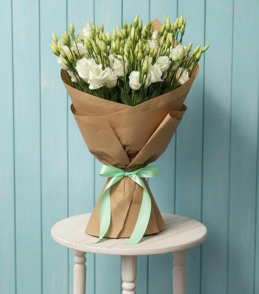 Букет цветов из: Лизиантусы в Карагаче