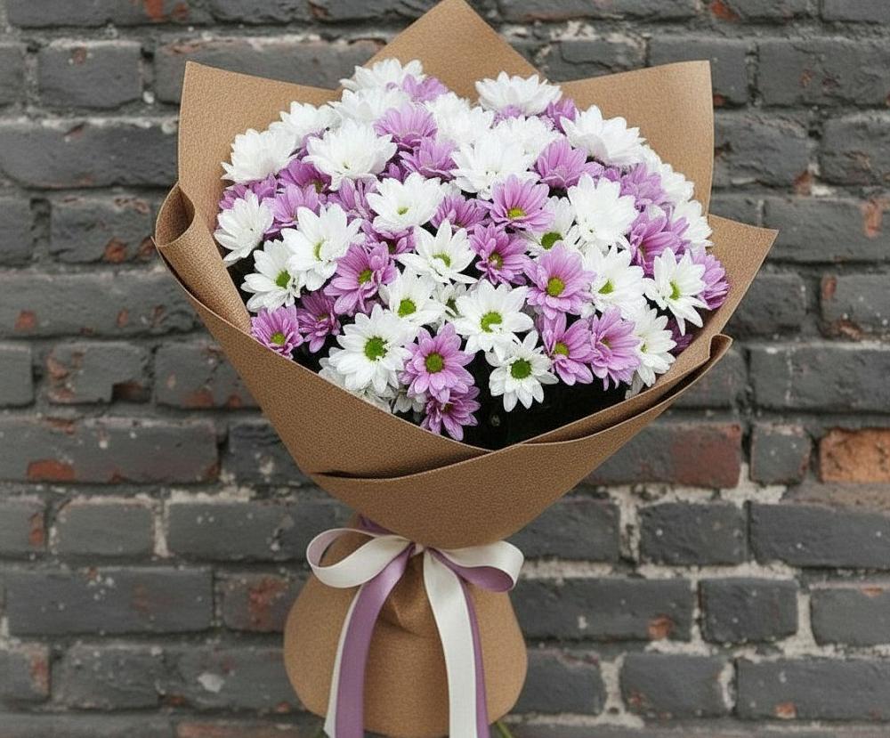 Букет цветов из: Хризантемы в Карагаче