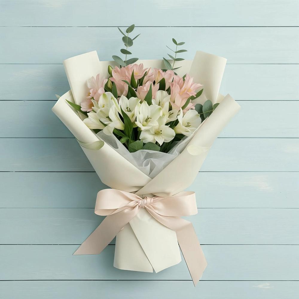 Букет цветов из: Альстромерии в Карагаче