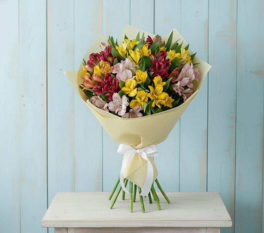 Букет цветов из: Альстромерии в Карагаче